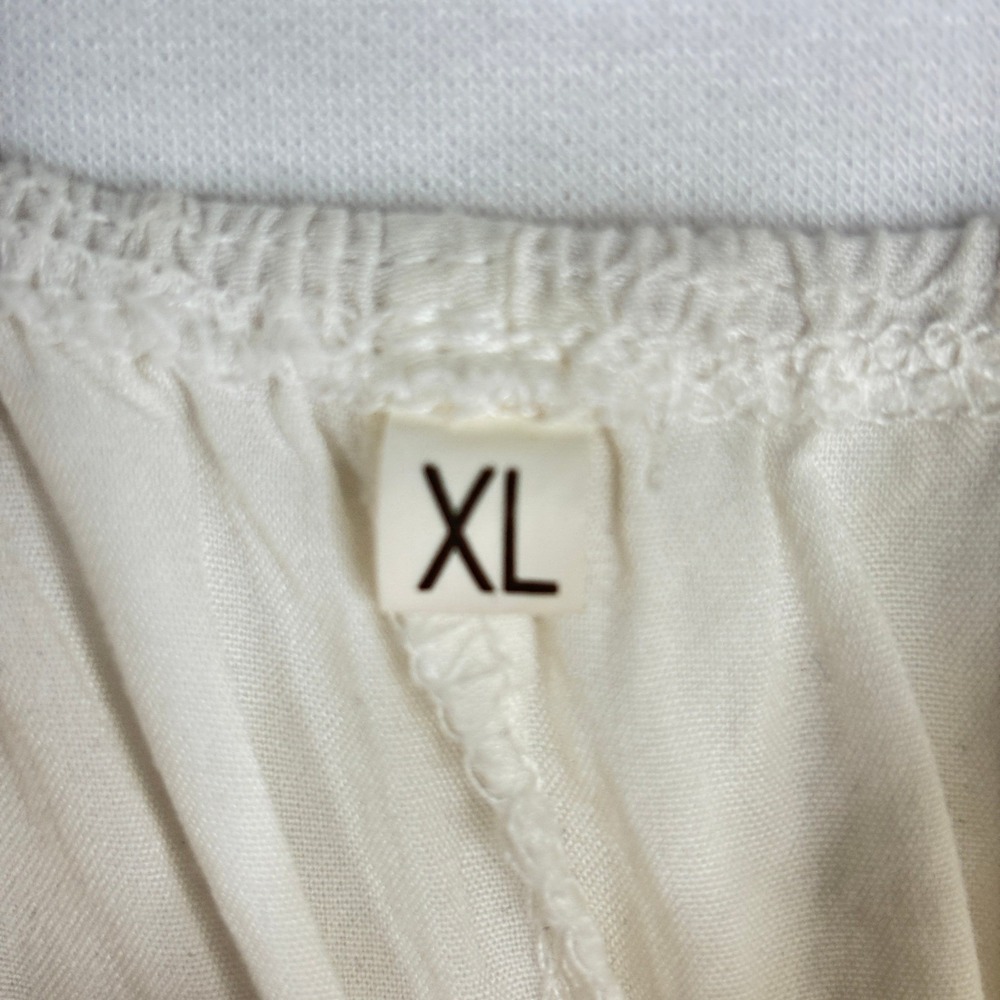 Whimsical Butterfly 3D Embroidered Hi-Low Slip Dress Ivory XL Boho Cottage Fairy - Picture 16 of 16